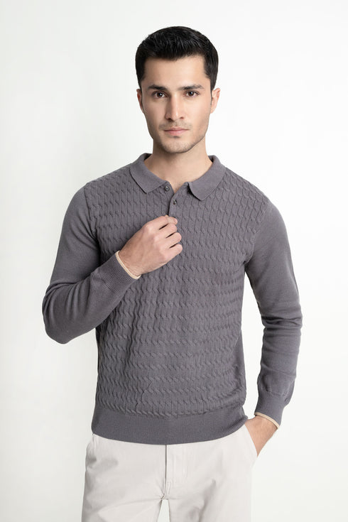 The Regular Fit Polo Sweater